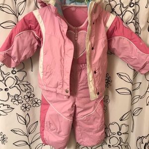 Columbia Girls Toddler Snowsuit with Jacket 2T